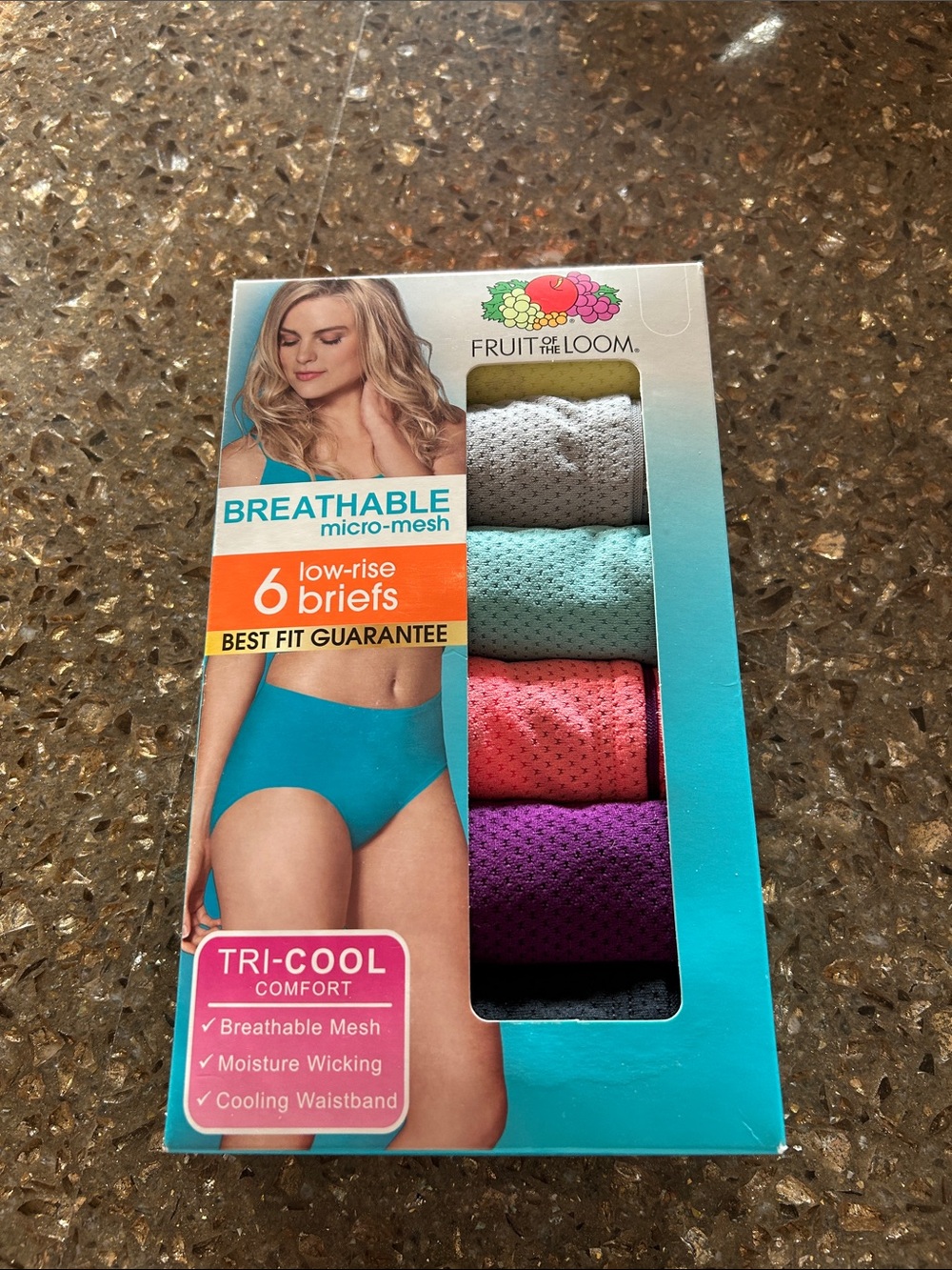 NIB Fruit of the Loom Tri-Cool Ladies Undies. Size 8/XL